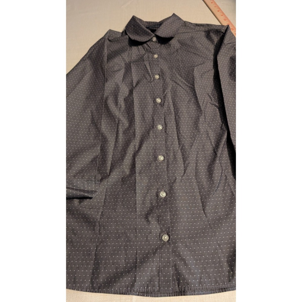 Women s Lands End Dark Gray W/Diamond Shapes Top in Size 10